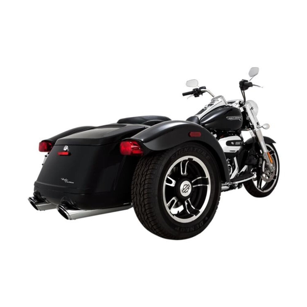 NEW VANCE AND HINES 16796/1801-1232 4" ROUND TWIN SLASH SLIP-ON MUFFLERS 2017-23