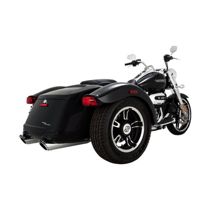 NEW VANCE AND HINES 16796/1801-1232 4" ROUND TWIN SLASH SLIP-ON MUFFLERS 2017-23