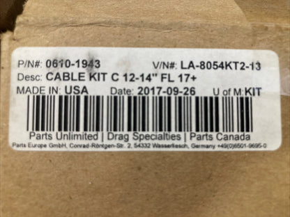 NEW LA CHOPPERS LA-8054KT2-13 Stainless Braided Handlebar and Brake Line Kit