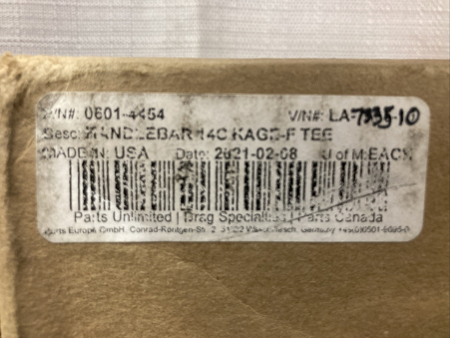 NEW LA CHOPPERS LA-7335-10 HANDLEBAR 14C KAGE-F TEE