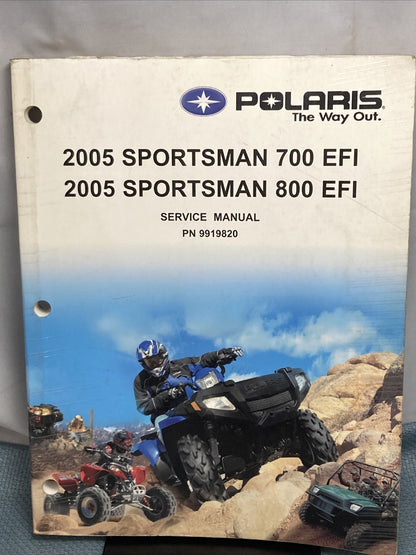 NEW GENUINE POLARIS 9919820 SPORTSMAN 700/800 EFI SERVICE MANUAL 2005