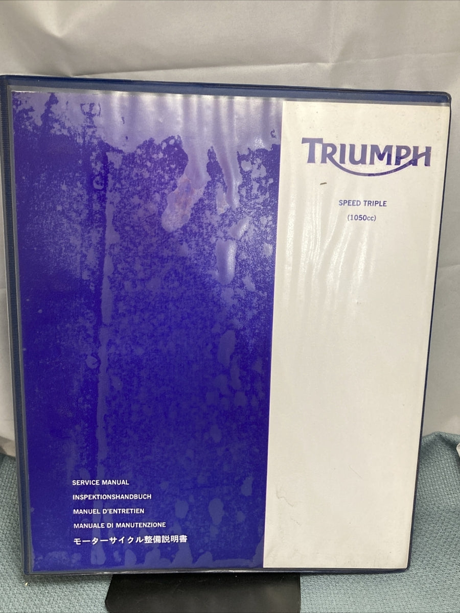 NEW TRIUMPH T3856080 SPEED TRIPLE 1050CC SERVICE MANUAL ISSUE 2, 09.2006