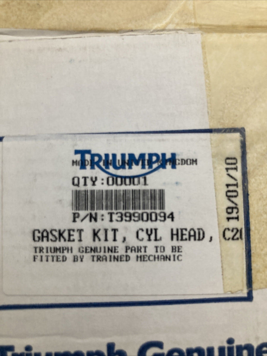 NEW GENUINE VICTORY TRIUMPH T3990094 GASKET KIT, CYL HEAD, C20XB