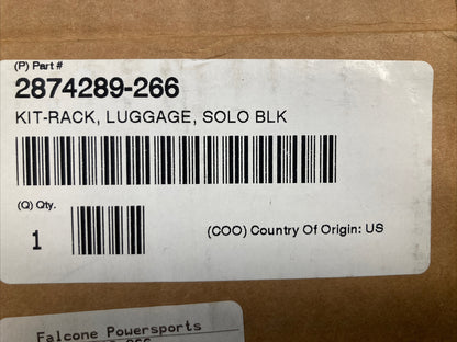 NEW GENUINE VICTORY 2874289-266 VEGAS & KINGPIN BLACK SOLO LUGGAGE RACK