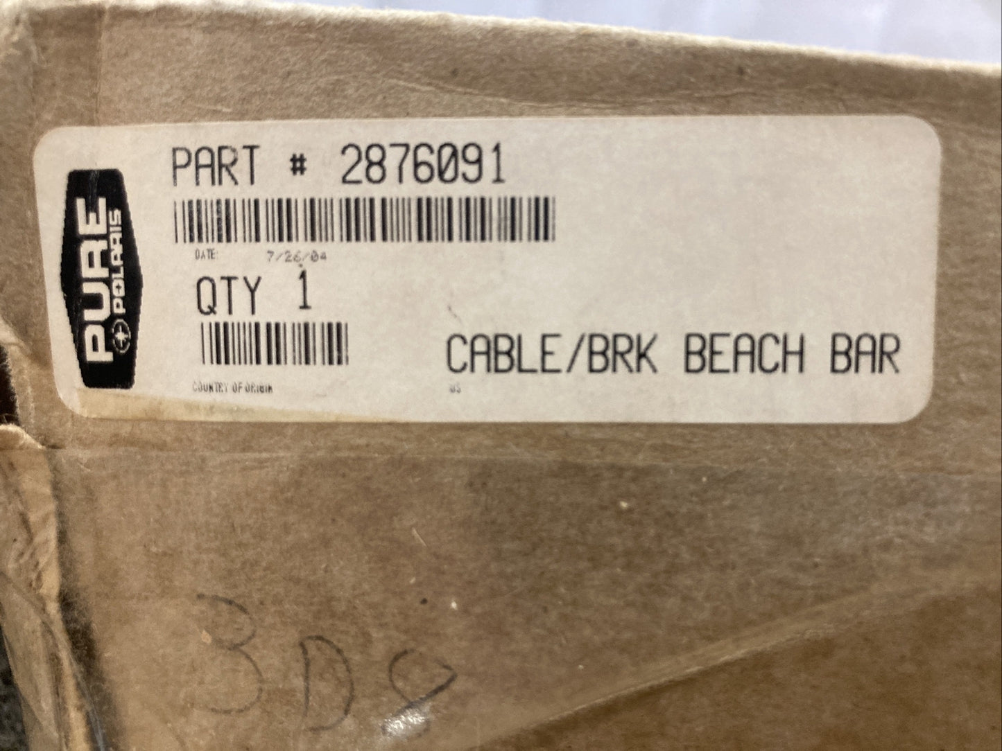 NEW GENUINE VICTORY 2876091 CABLE/BRK BEACH BAR KIT