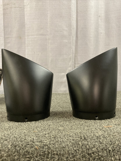 NEW GENUINE VICTORY 2878042-266 BIG MOUTH EXHAUST TIPS - BLACK STANDARD CRUISER