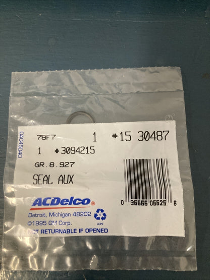 NEW ACDELCO/GM 3094215 SEAL, AUXILIARY A/C EVAP & COMPR HOSE 1985-2009 GR 8.927