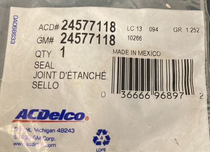 NEW ACDELCO/GM 24577118 SEAL, ENGINE COOLANT THERMOSTAT 1993-2007 GR 1.252