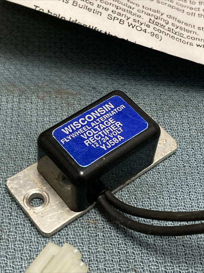 NEW WISCONSIN PARTS YJ58A FLYWHEEL ALTERNATOR VOLTAGE RECTIFIER 12/24 VOLT