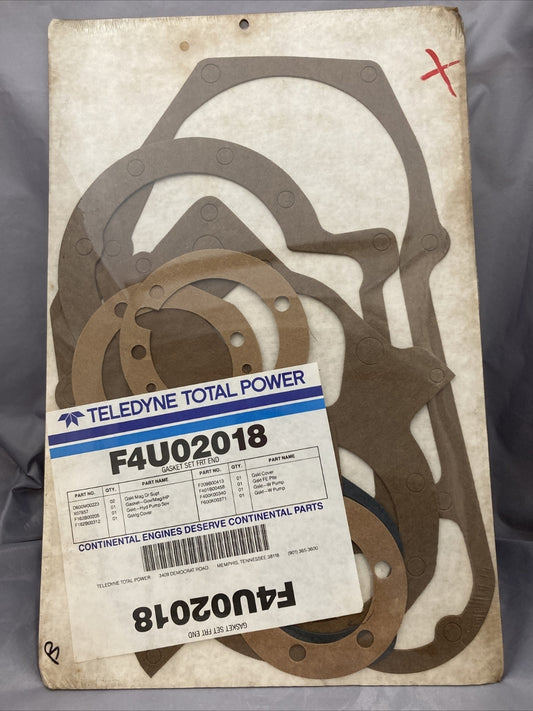NEW TELEDYNE TOTAL POWER F4U02018 GASKET SET FRONT END