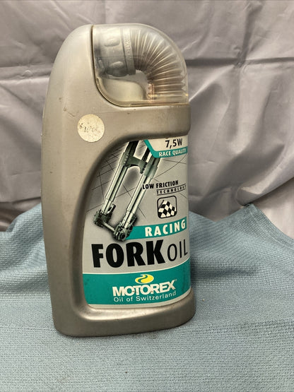 NEW MOTOREX RACING FORK OIL 7, 5W 33.8 FL OZ