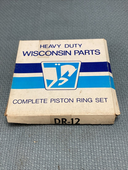 NEW HEAVY DUTY WISCONSIN PARTS DR-12 PISTON RING SET