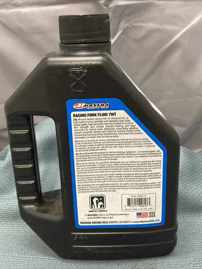 NEW MAXIMA 78-9926 HIGH PERFORMANCE FORK FLUID 7W 1 LITER