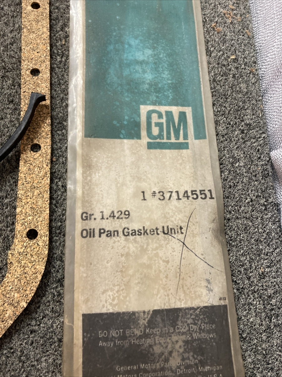 NEW GENUINE GM 3714551 GASKET, OIL PAN GR 1.429