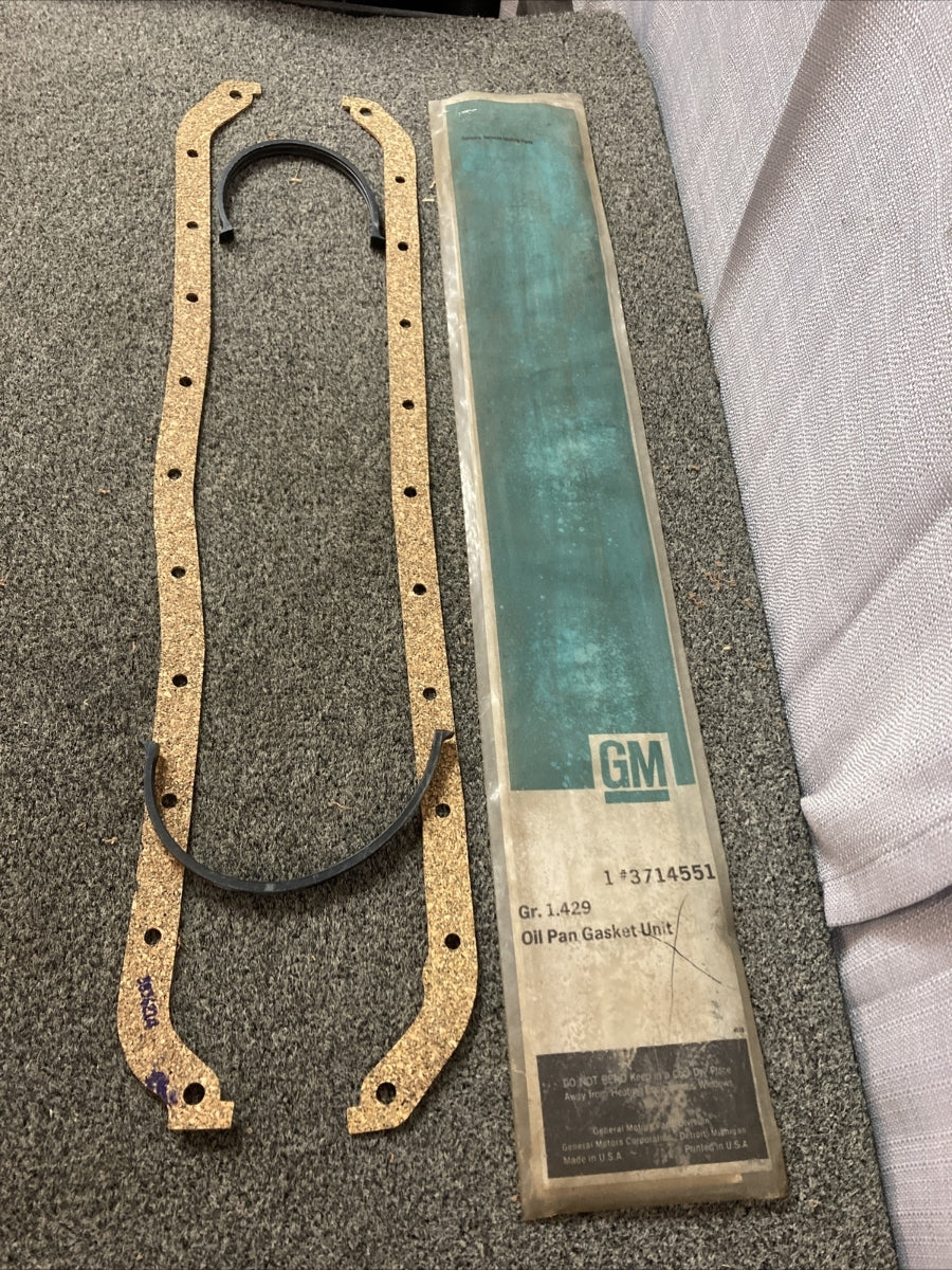 NEW GENUINE GM 3714551 GASKET, OIL PAN GR 1.429