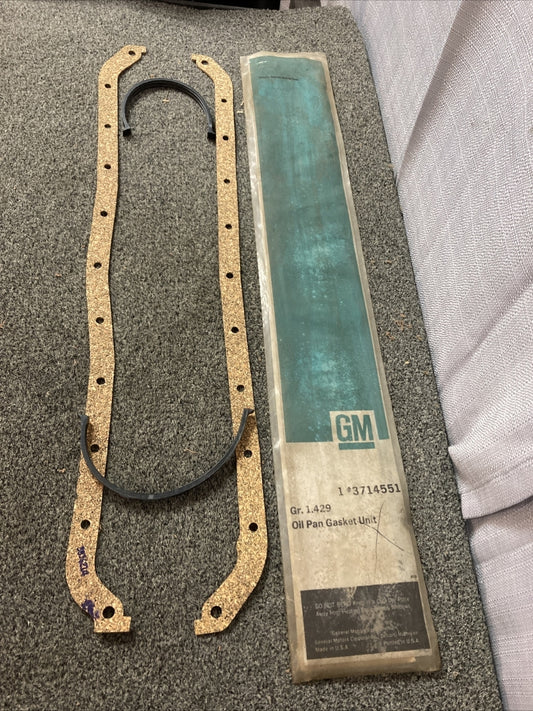 NEW GENUINE GM 3714551 GASKET, OIL PAN GR 1.429