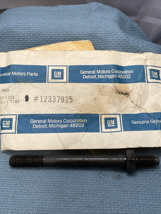 NEW GENUINE GM 12337925 BOLT/SCREW, CYLINDER HEAD 1985-1991 GR 0.293