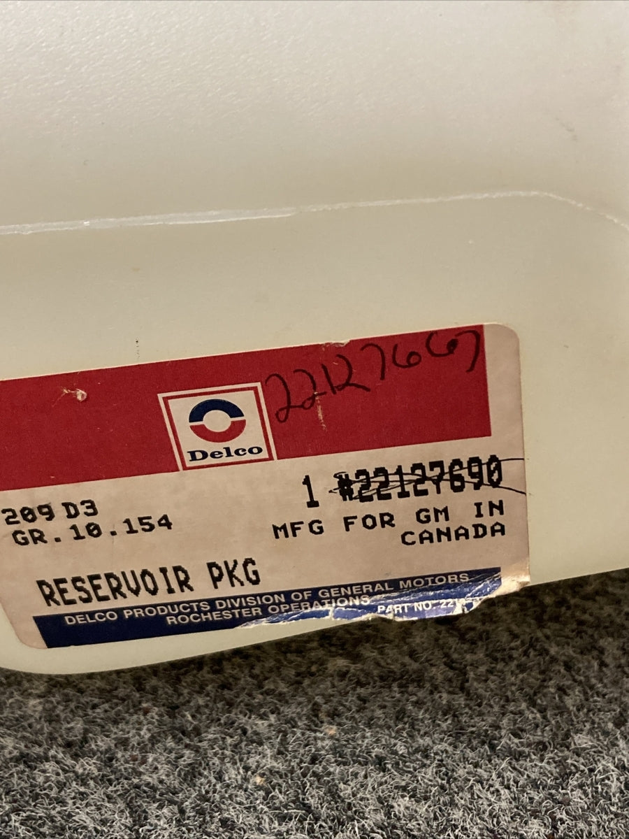 NEW ACDELCO 22127690 WASHER FLUID RESERVOIR GR 10.154