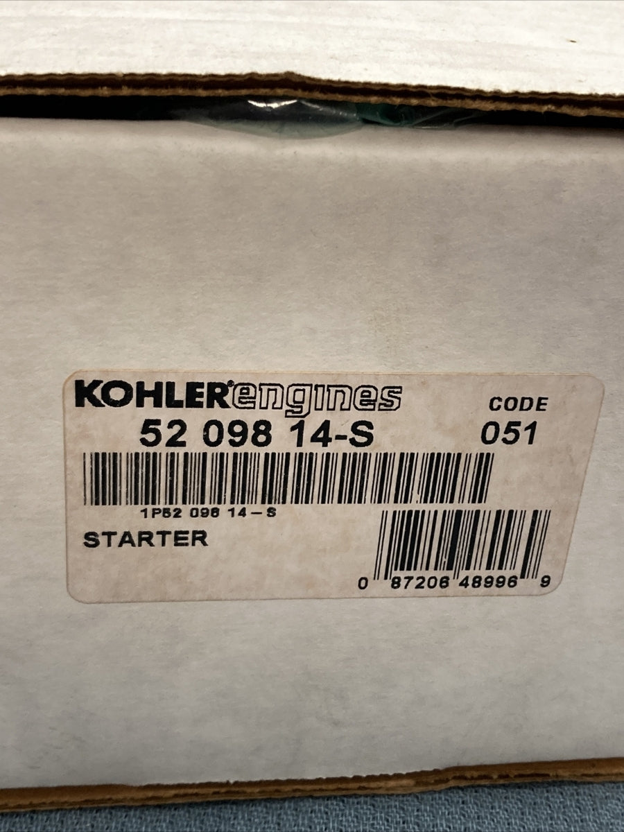 NEW KOHLER 52 098 14-S ELECTRIC STARTER SOLENOID