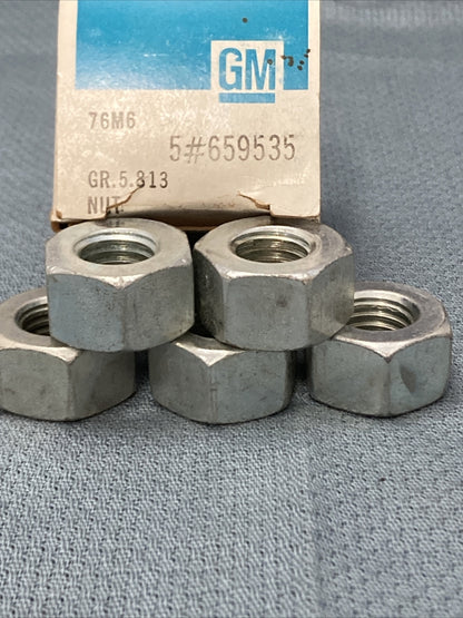 QTY 5 NEW GENUINE GM 659535 NUT GR 5.813