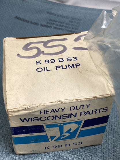 NEW WISCONSIN PARTS K99BS3 OIL PUMP