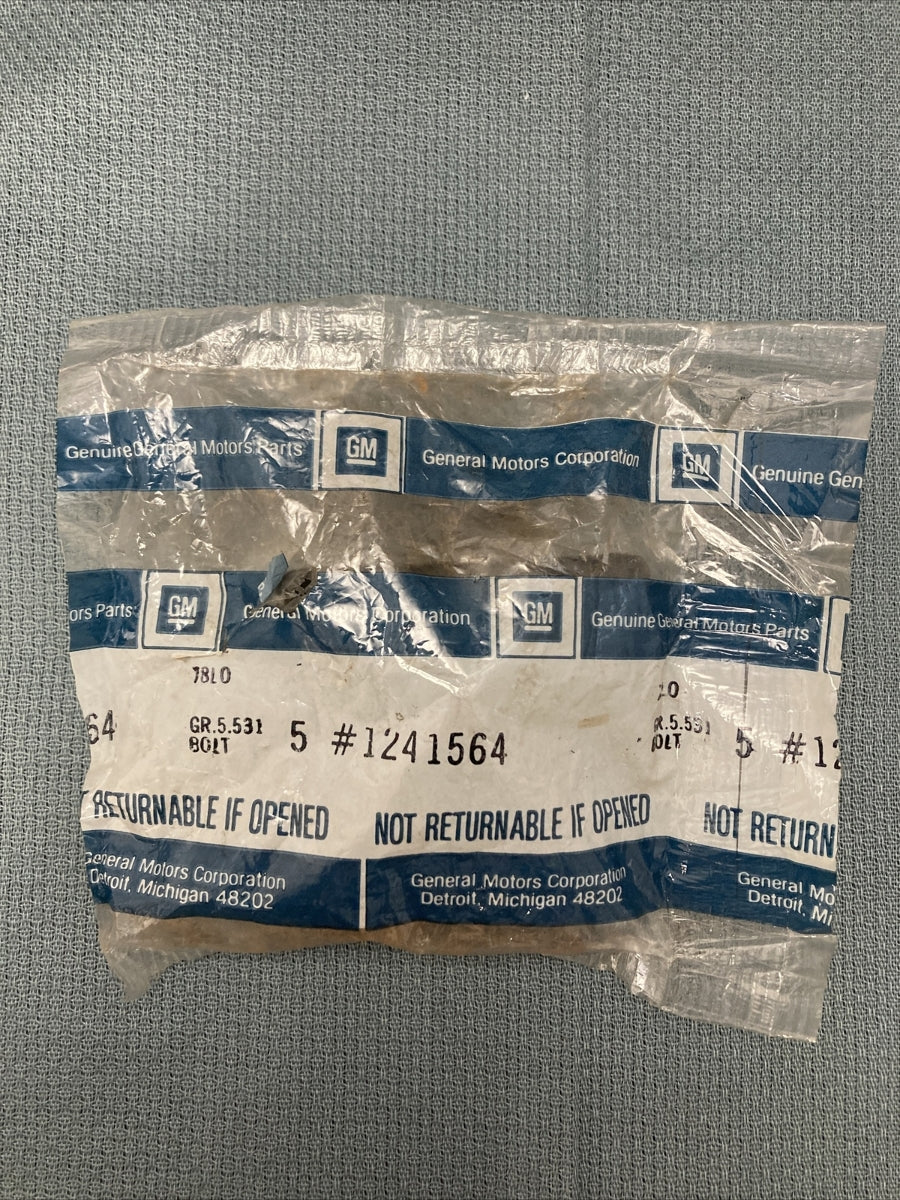 QTY 5 NEW GENUINE GM 1241564 BOLT, HEX, REAR DIFFERENTIAL RING GEAR GR 5.531