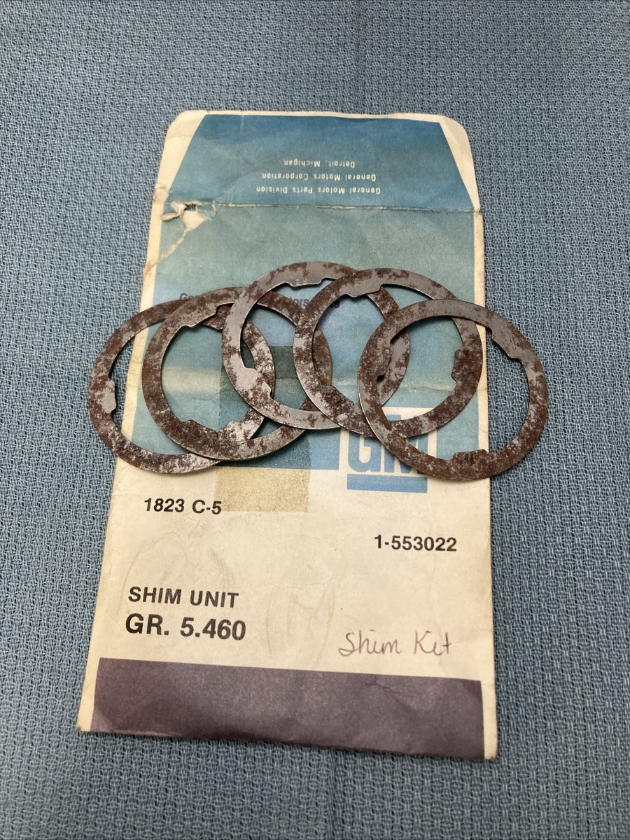 NEW GENUINE GM 553022 SHIM KIT (5 SHIMS) GR 5.460