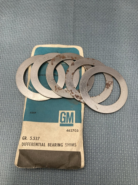 NEW GENUINE GM 462703 SHIM KIT (5 SHIMS) GR 5.537