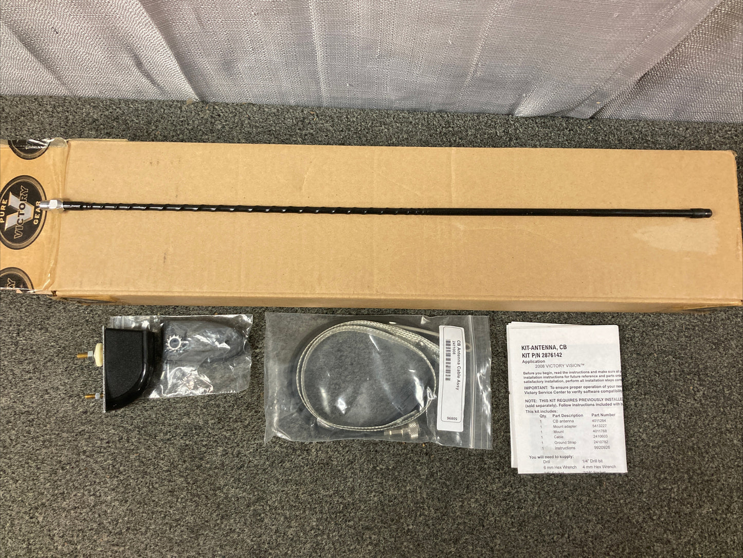 NEW GENUINE VICTORY VISION 2876142 CB ANTENNA KIT