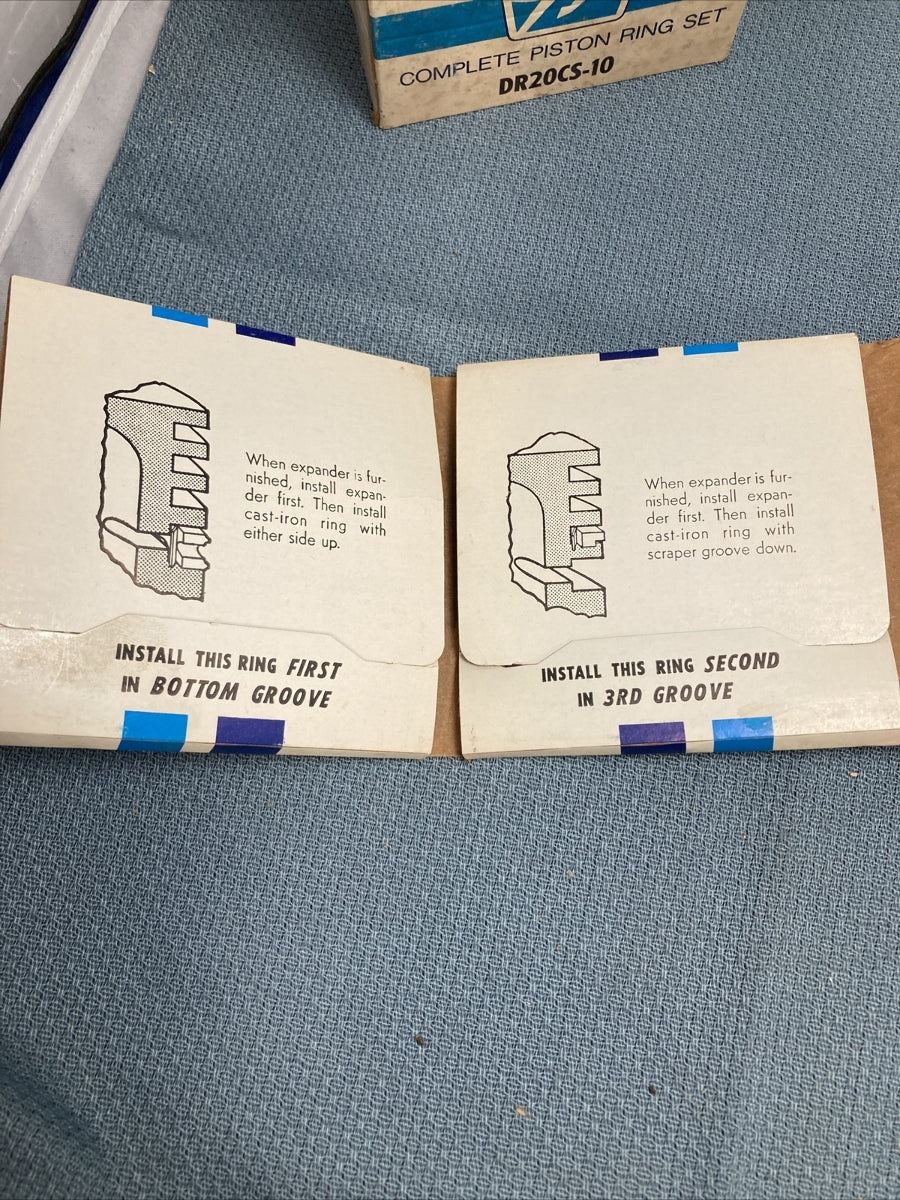 NEW WISCONSIN PARTS DR20CS-10 INCOMPLETE PISTON RING SET