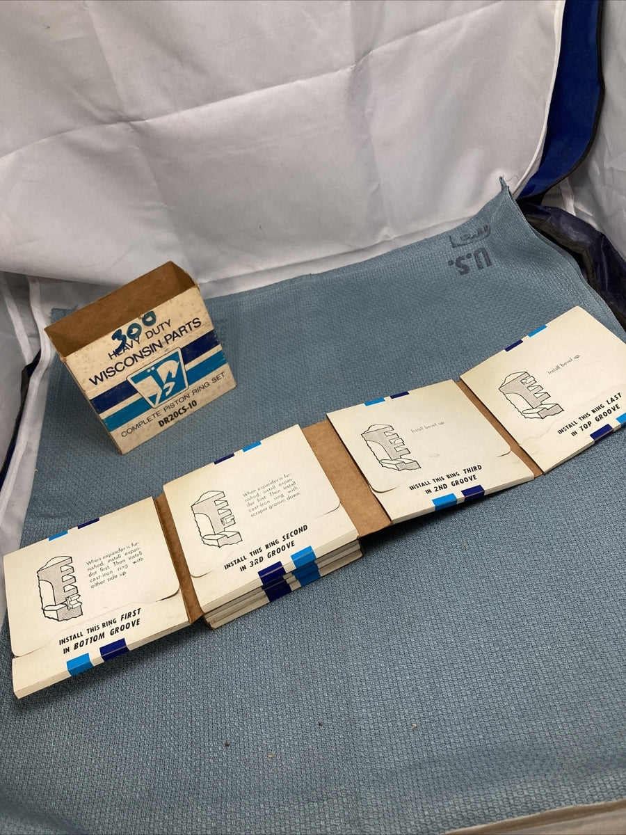 NEW WISCONSIN PARTS DR20CS-10 INCOMPLETE PISTON RING SET
