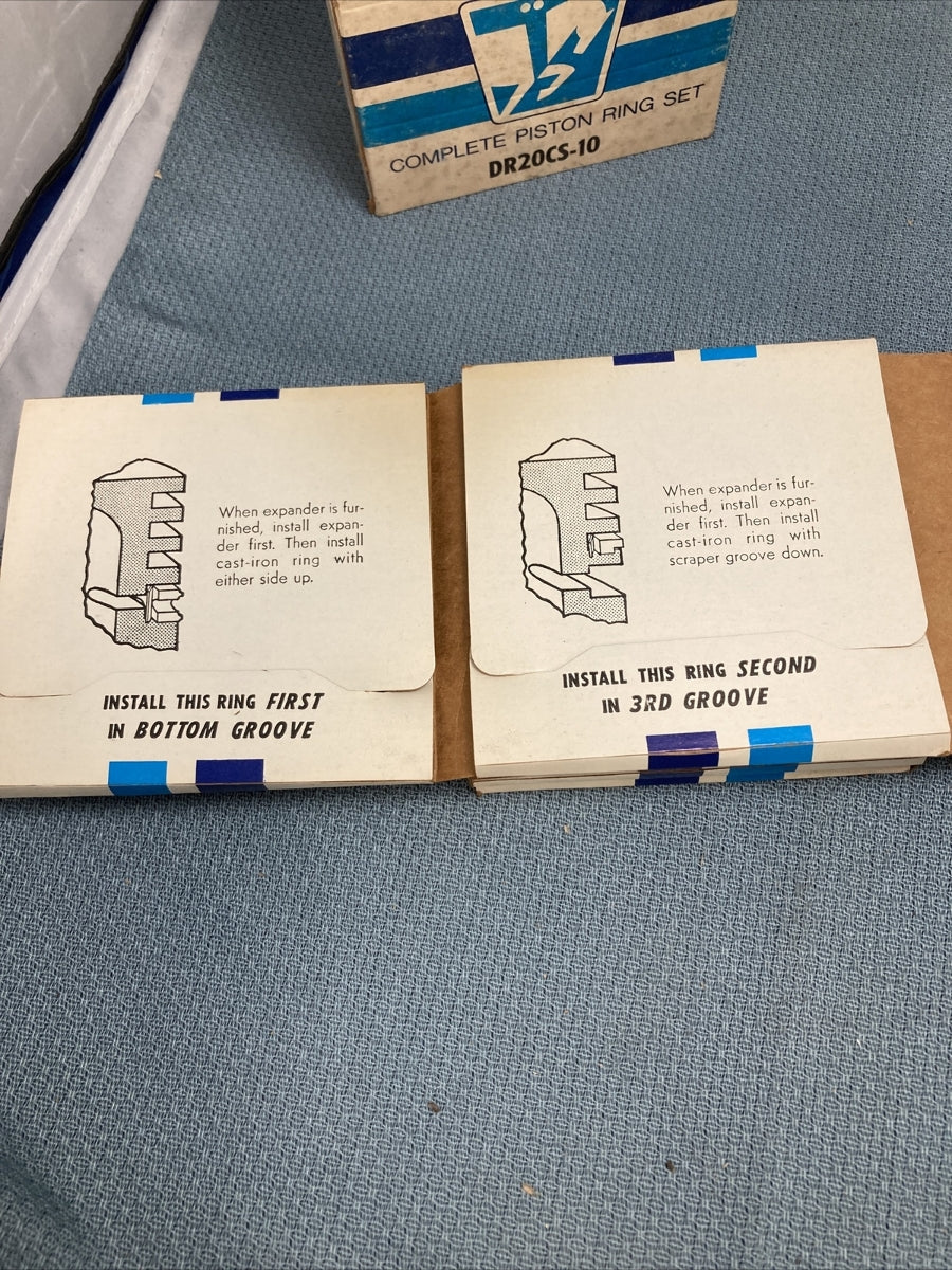 NEW WISCONSIN PARTS DR20CS-10 INCOMPLETE PISTON RING SET
