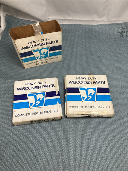 NEW WISCONSIN PARTS DR20CS-20 PISTON RING SET
