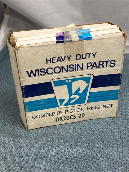 NEW WISCONSIN PARTS DR20CS-20 PISTON RING SET