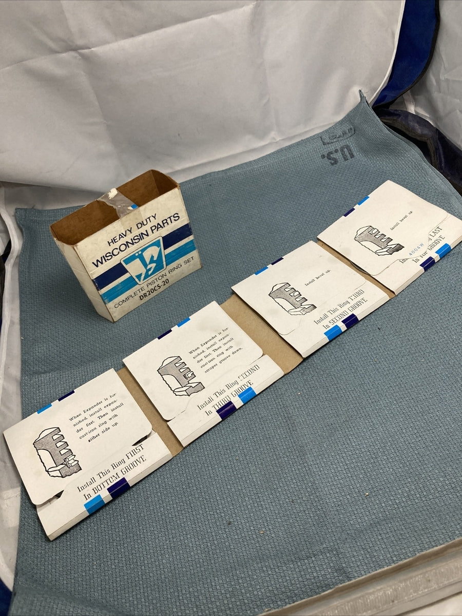 NEW WISCONSIN PARTS DR20CS-20 PISTON RING SET