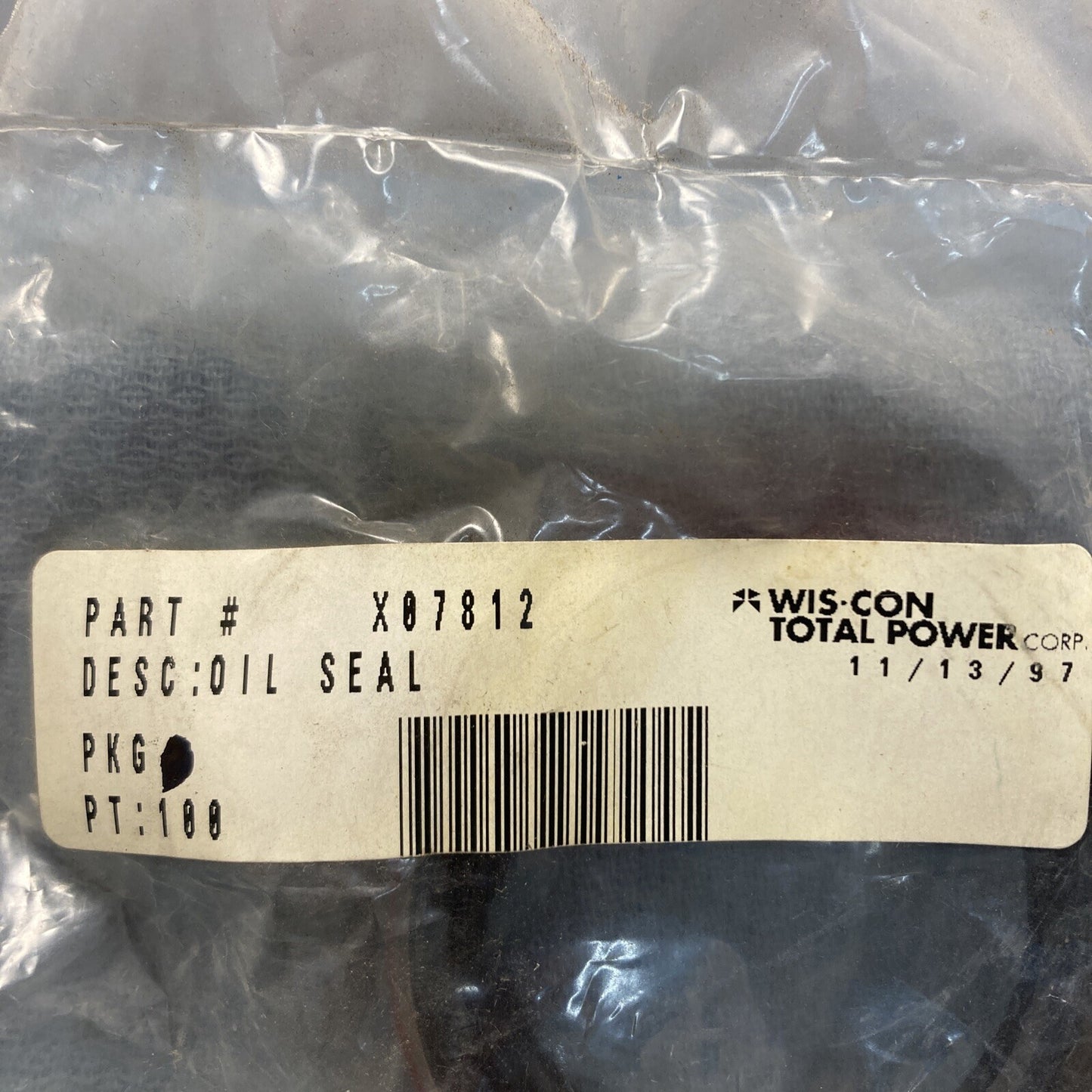 NEW GENUINE WIS-CON TOTAL POWER X07812 Front Crankshaft Seal 2.000" shaft