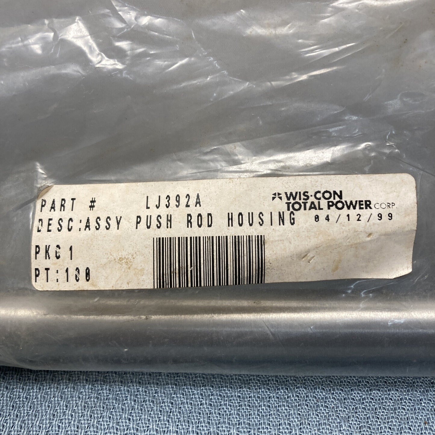 NEW GENUINE WIS-CON TOTAL POWER LJ392A ASSEMBLY PUSH ROD HOUSING