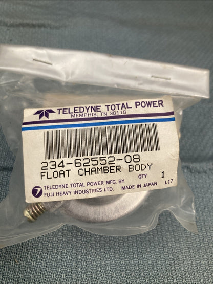 NEW TELEDYNE 234-62552-08 FLOAT CHAMBER BODY BV24/264 SUPERSEDED 235-62552-08