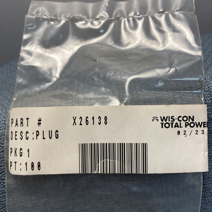 NEW GENUINE WIS-CON TOTAL POWER X26138 PLUG