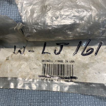 NEW GRINNELL LJ161 NIPPLE, PIPE 1 1/2" X 3" STD BLACK, L-WHS WISCONSIN