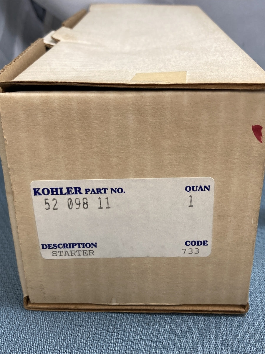 NEW GENUINE KOHLER 52 098 11 ELECTRIC STARTER-BENDIX DRIVE