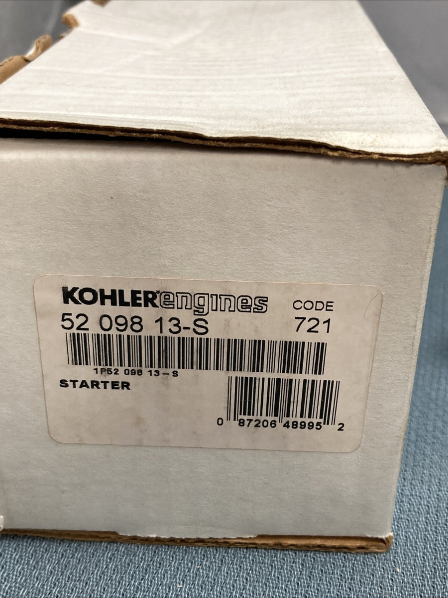 NEW GENUINE KOHLER 52 098 13-S ELECTRIC STARTER-BENDIX DRIVE