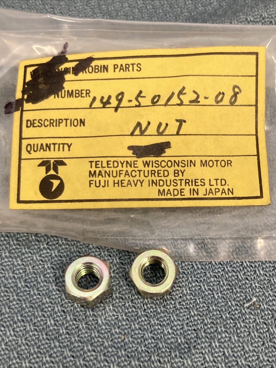 QTY2 NEW WISCONSIN SUBARU ROBIN 149-50152-08 NUT