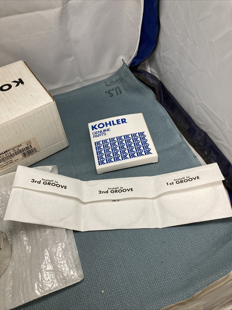 NEW GENUINE KOHLER 52 874 18-S PISTON KIT WITH RINGS