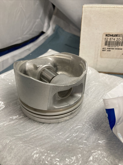 NEW GENUINE KOHLER 52 874 20-S PISTON KIT WITH RINGS