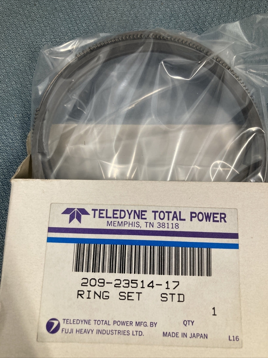 NEW TELEDYNE 209-23514-17 PISTON RING SET ST SUPERSEDES 209-23514-07