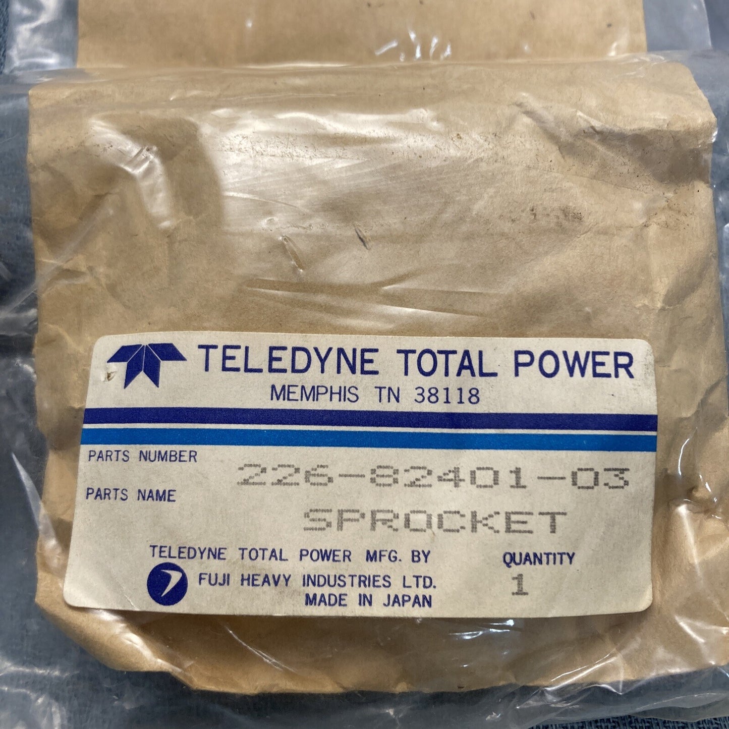 NEW TELEDYNE TOTAL POWER 226-82401-03 SPROCKET