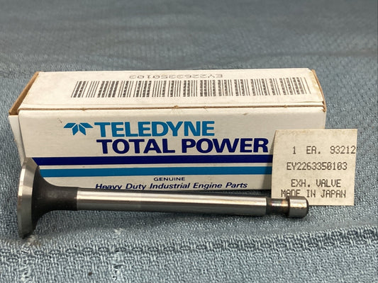 NEW TELEDYNE 226-33501-03 EXHAUST VALVE SUPERSEDED 281-33501-03