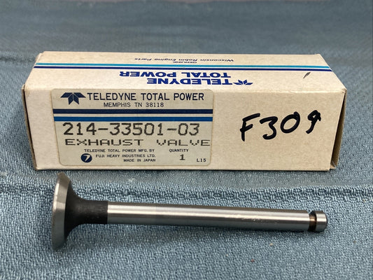NEW TELEDYNE 214-33501-03 EXHAUST VALVE