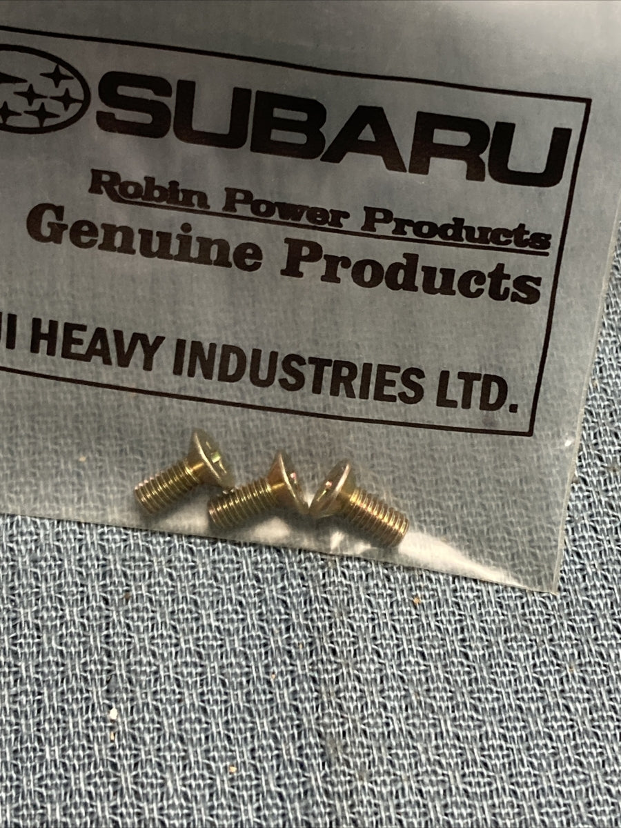 QTY 3 NEW ROBIN SUBARU 258-62556-08 SCREW, FLOAT PIN SET